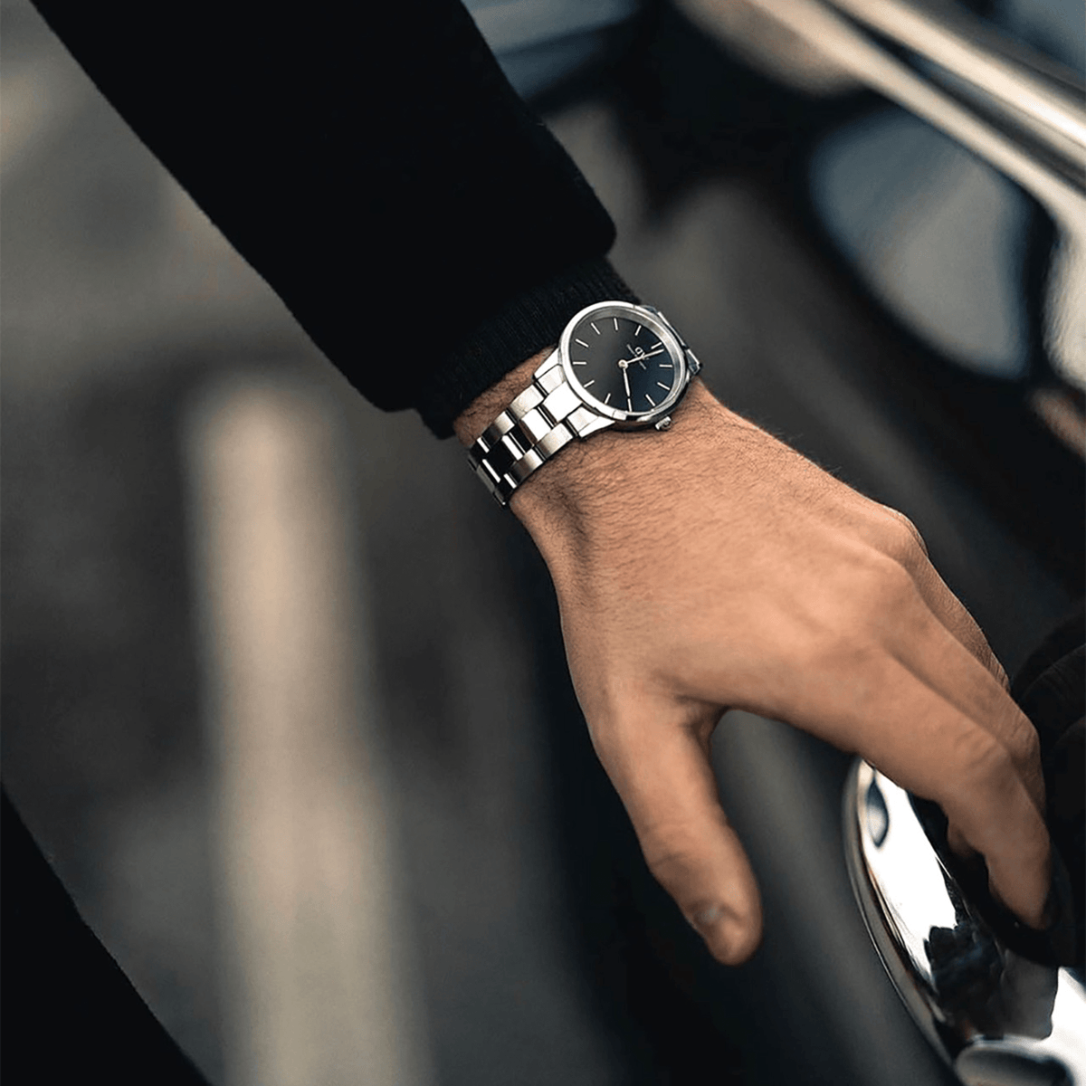 Iconic Link Black Silver