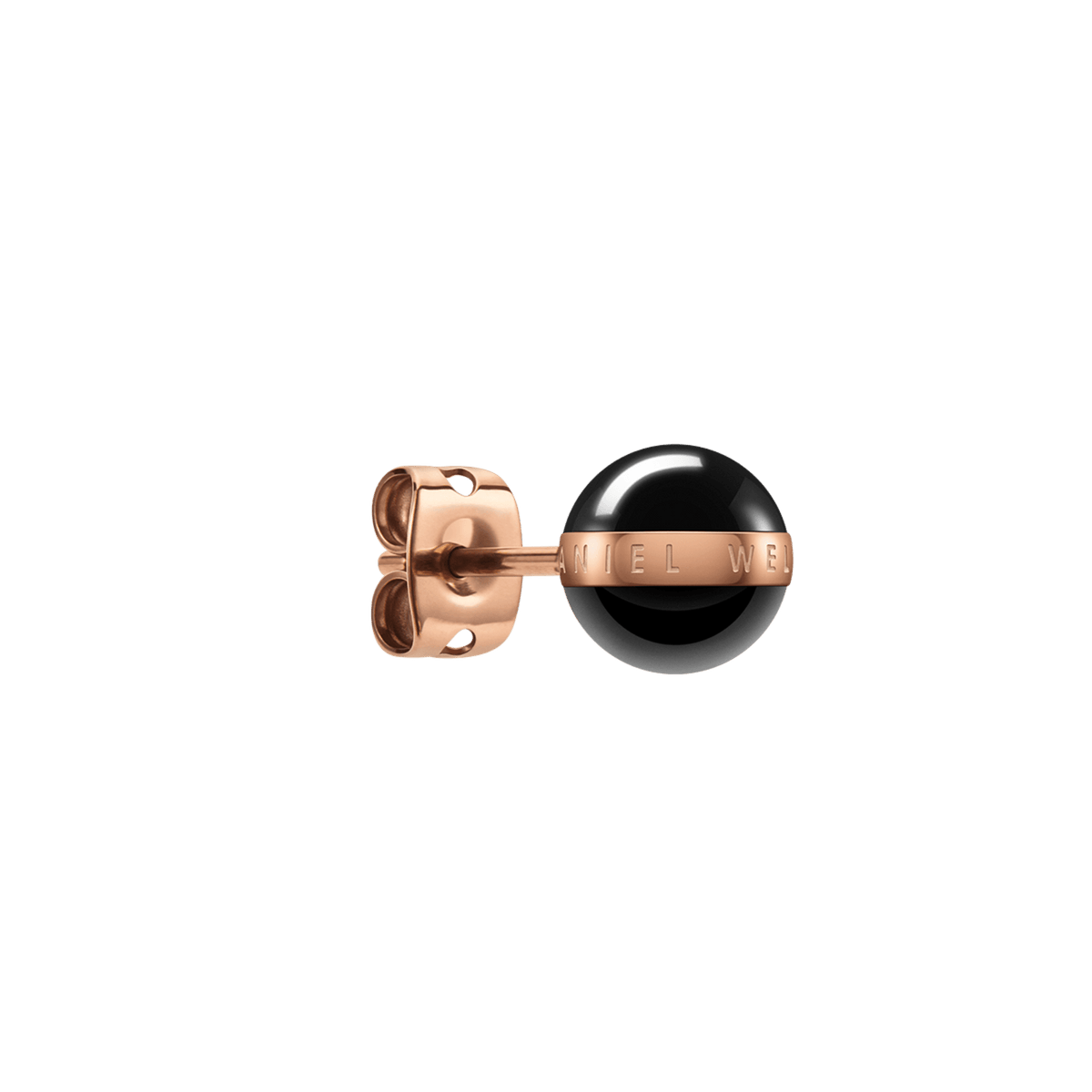 Aspiration Earrings Rose Gold Black