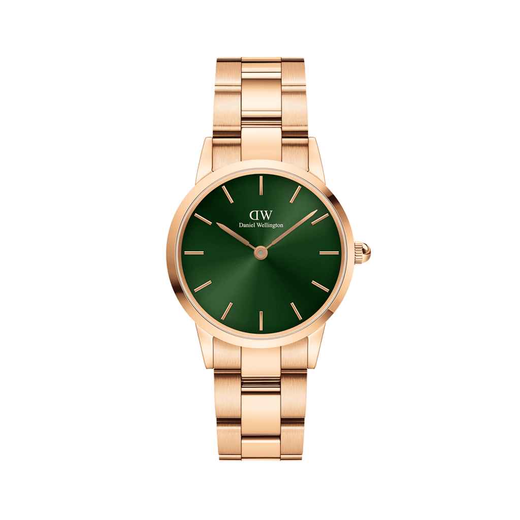 Iconic Link Emerald Green Rose Gold