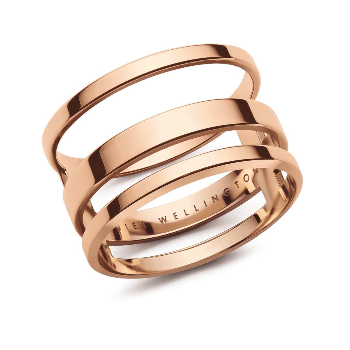 Elan Triad Ring Rose Gold