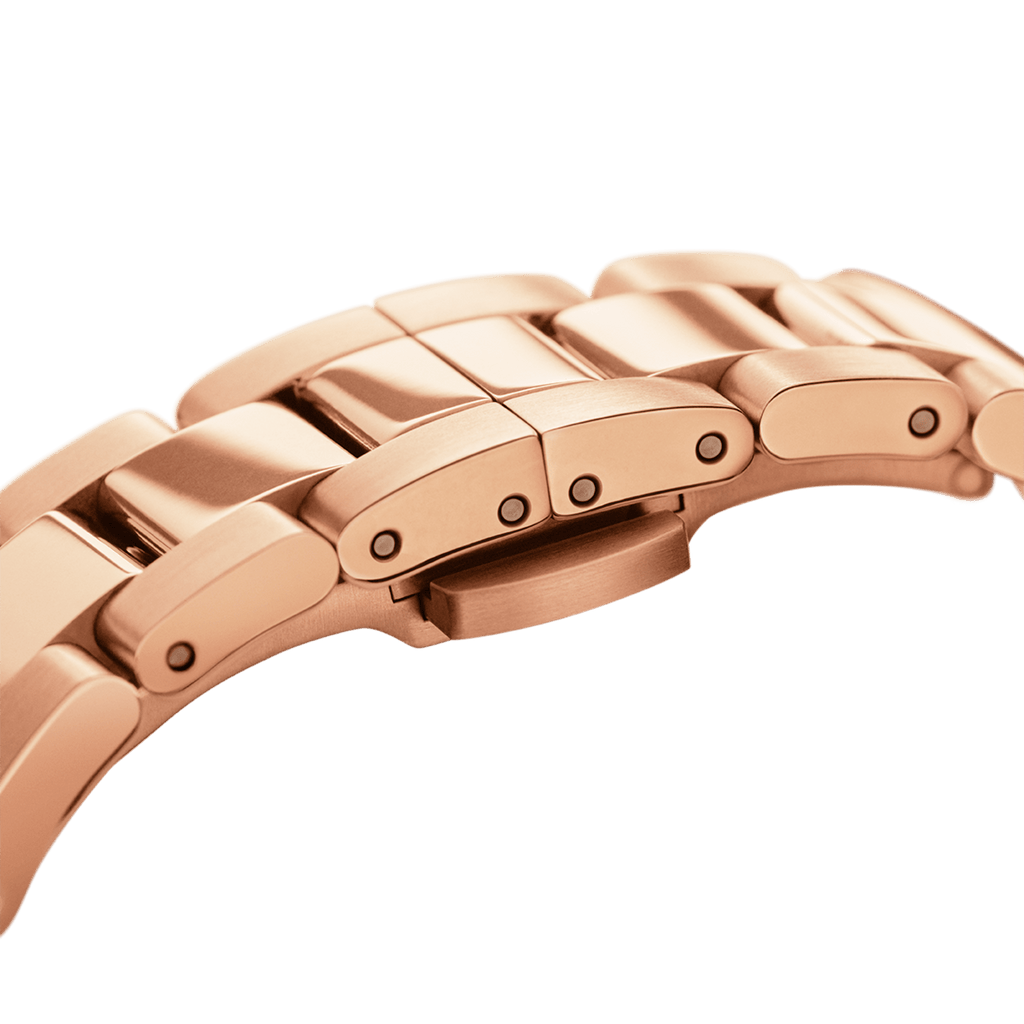 Iconic Link Black Rose Gold
