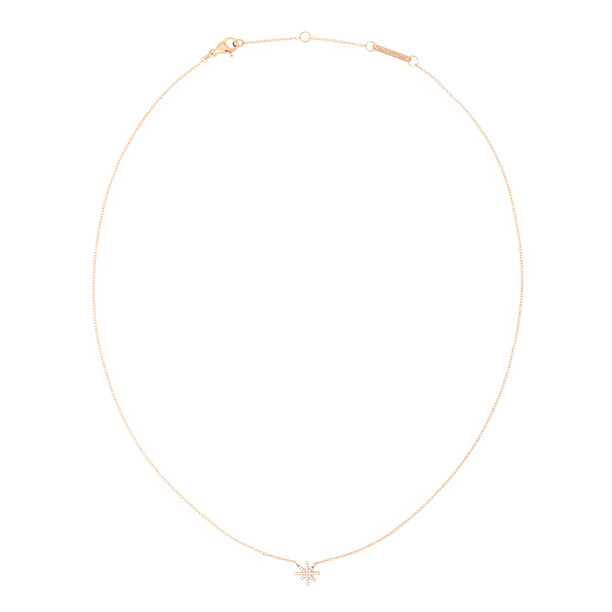 Mirelle Star Necklace Rose Gold