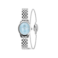 Ophelia Mini Ice Blue &  Elan Unity Bracelet Silver