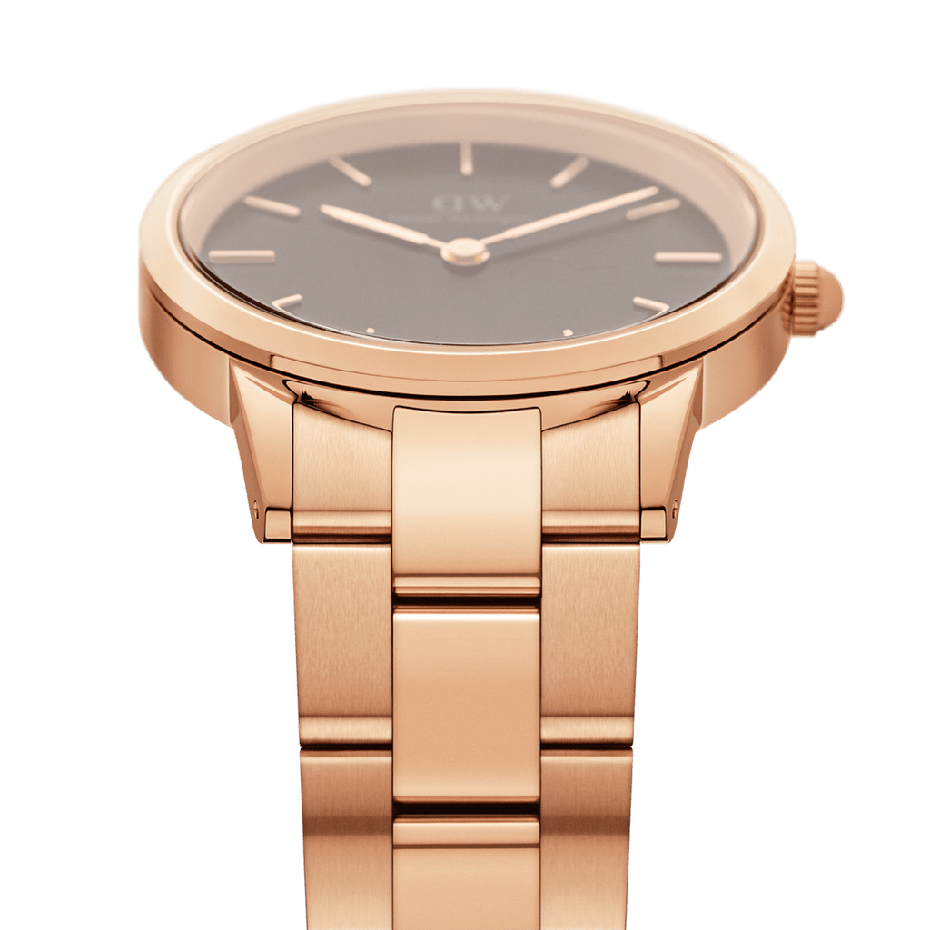 Iconic Link Black Rose Gold