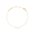 Pearl Trio Bracelet Gold