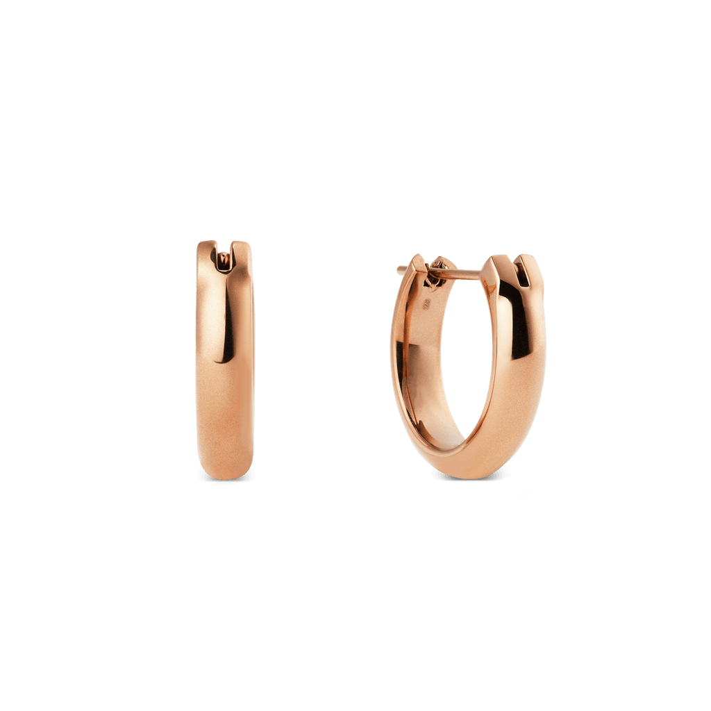 Arch Earrings Rose Gold 12mm