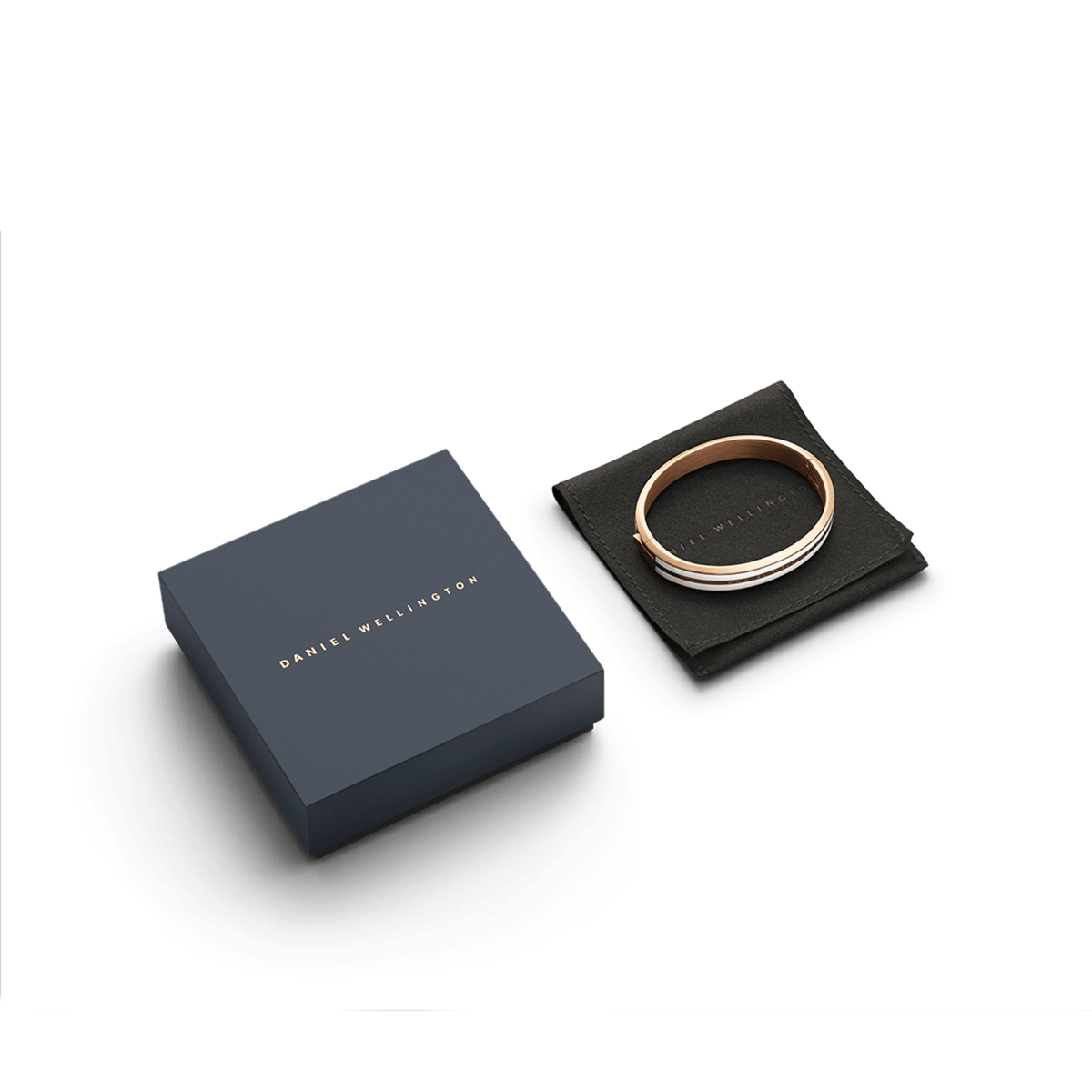 Emalie Infinite Rose Gold Satin White