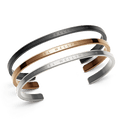 Classic Bracelet Black + Rose Gold + Silver