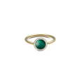 Audrey Ring Malachite Gold
