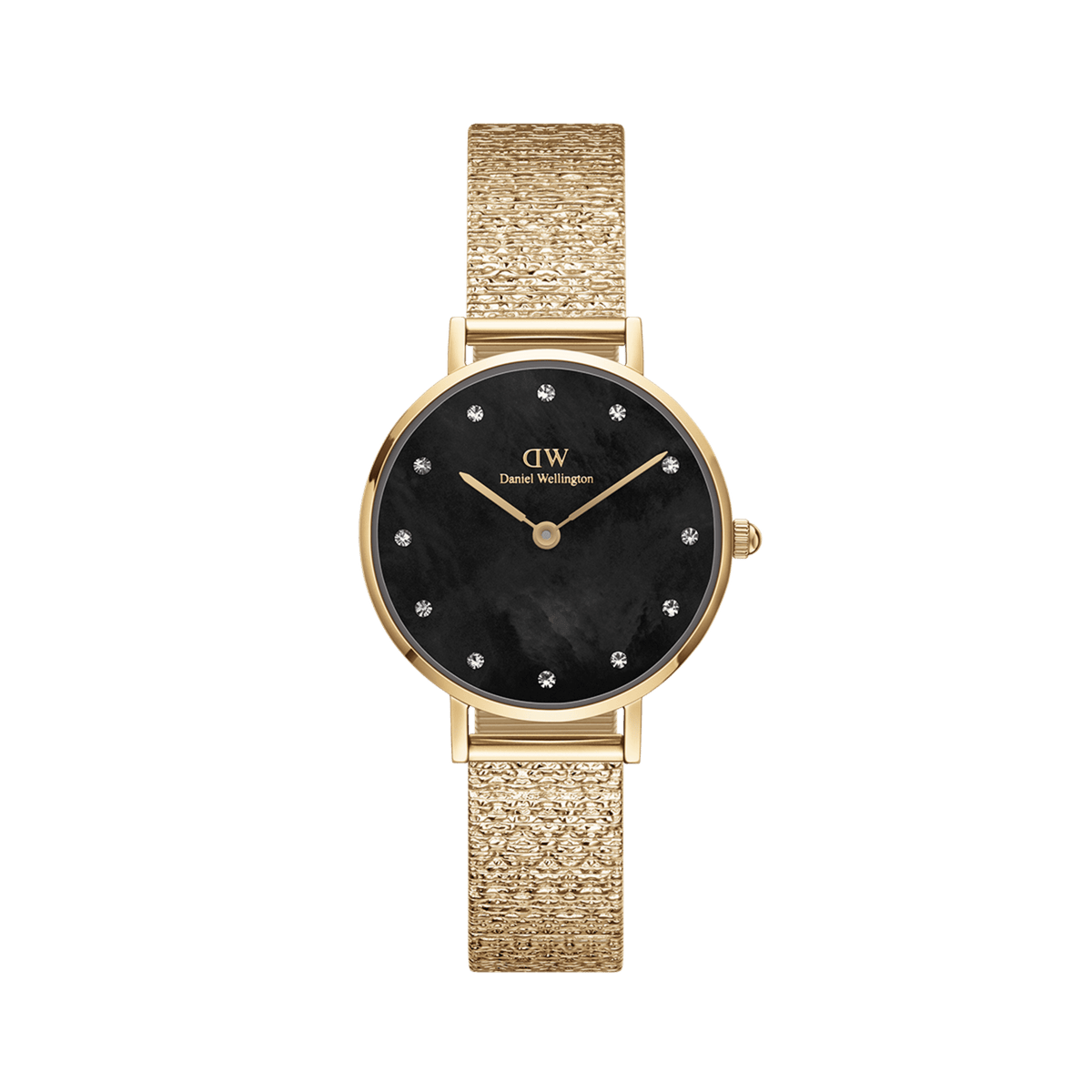 Petite Lumine Pressed Piano Black MoP Gold