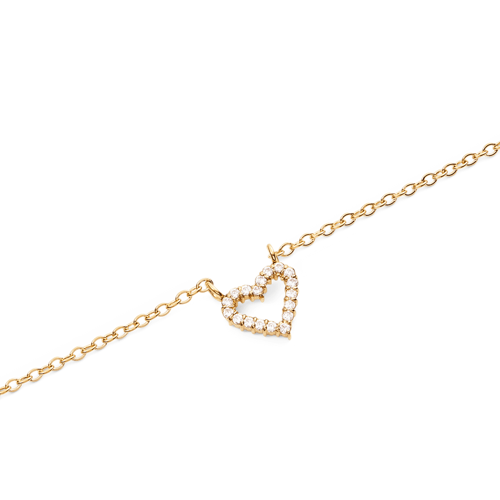 Mirelle Heart Necklace Gold