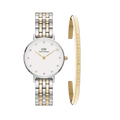Petite Lumine 5-link two-tone + Classic Bracelet Gold