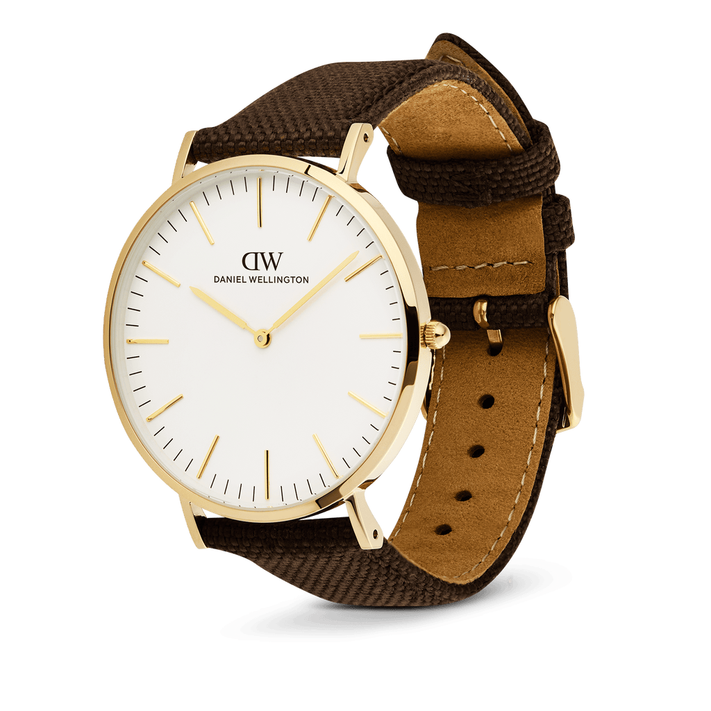 Classic Brown Canvas Gold