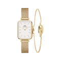 Quadro Pressed Eggshell White + Elan Unity Bracelet Gold