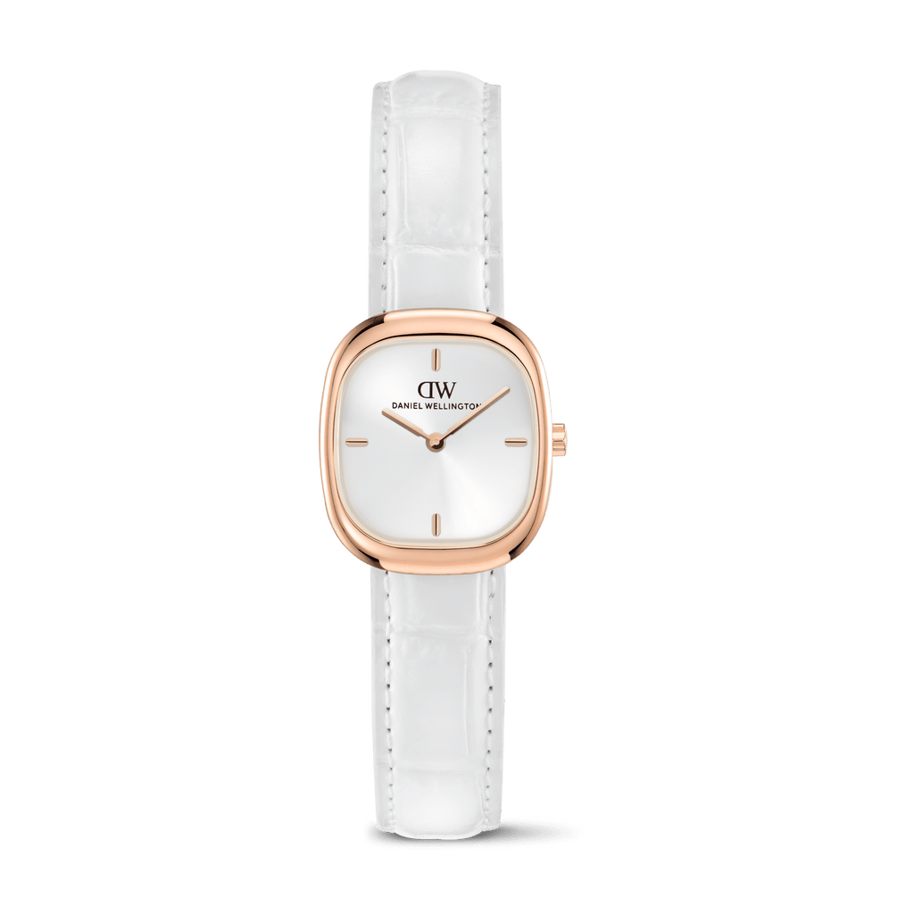 Corta White-Croc Rose Gold