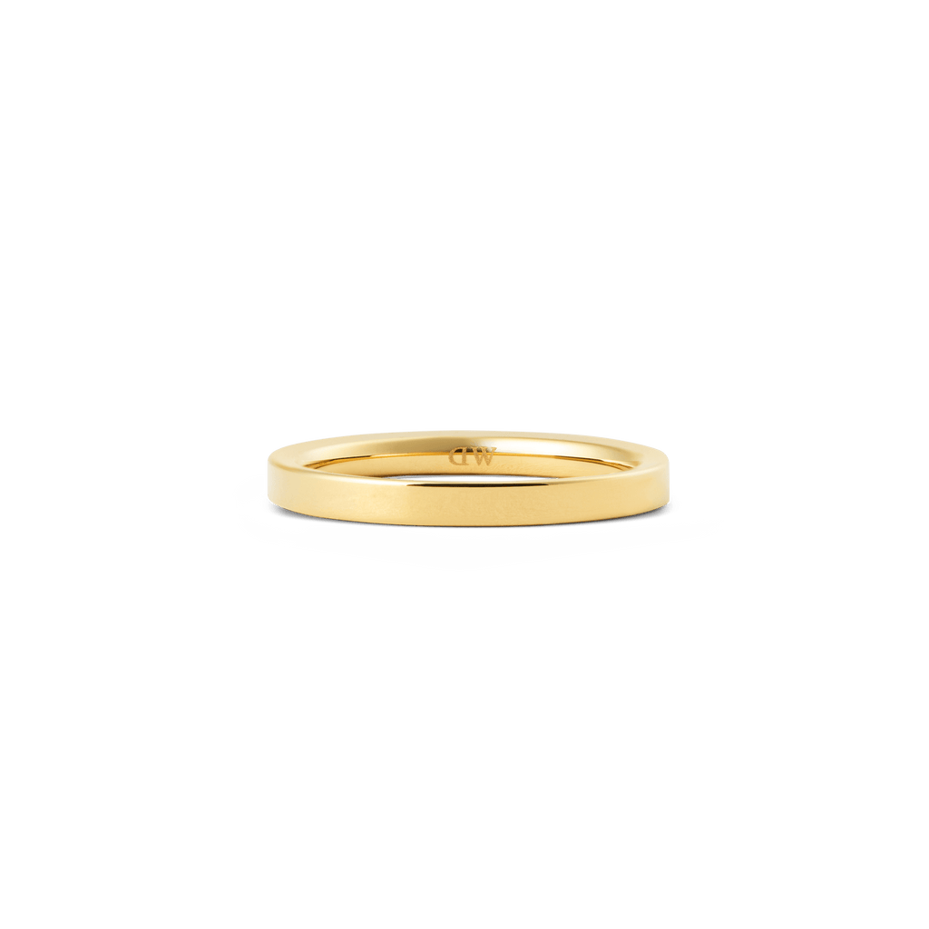 Line Ring Polished Gold 2.5mm