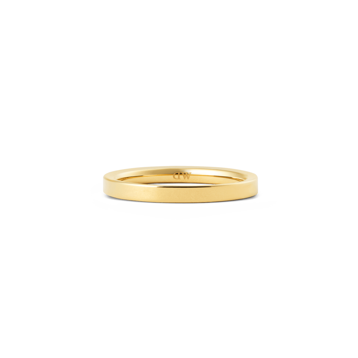 Line Ring Polished Gold 2.5mm