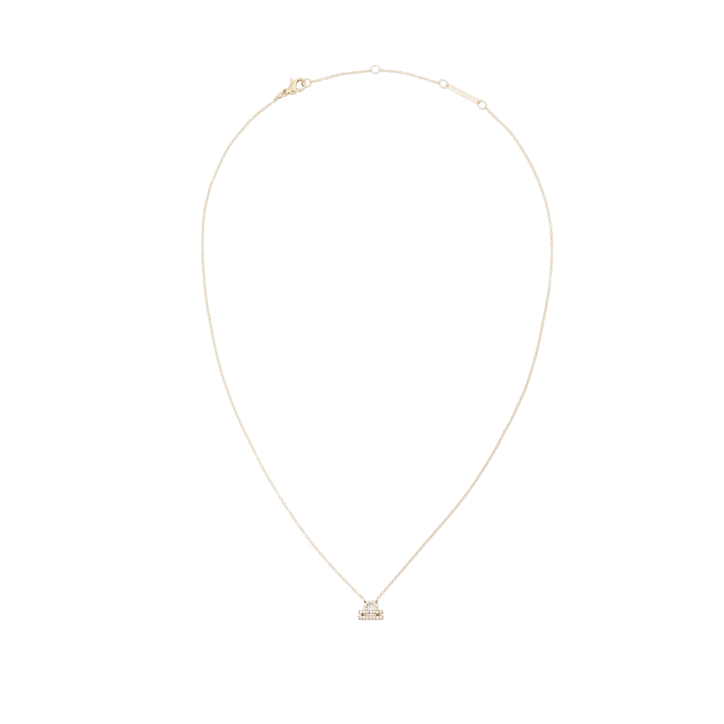 Crystal Zodiac Chain Necklace Gold