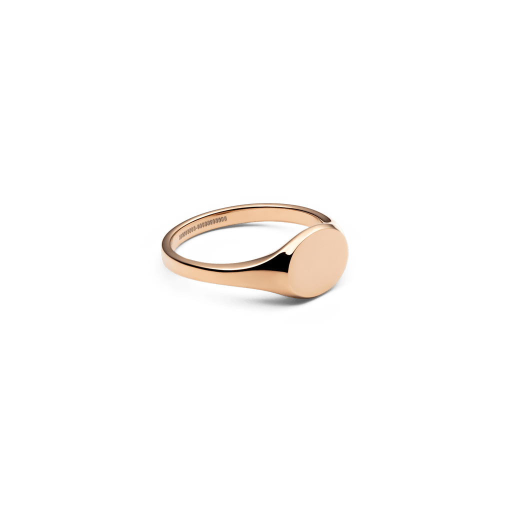 Classic Mini Signet Ring Rose Gold