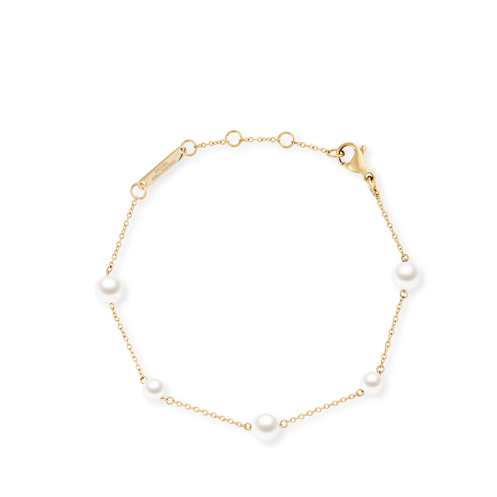 Pearl Step Bracelet Gold