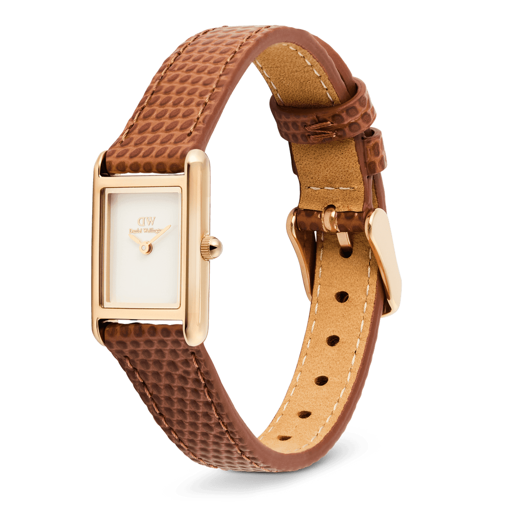 Bound Mini Light Brown Lizard Rose Gold