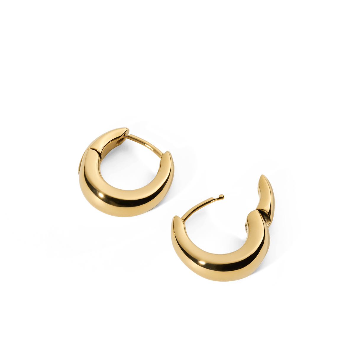 Flow Earring 15mm Gold