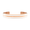 Emalie Bracelet Satin White Rose Gold