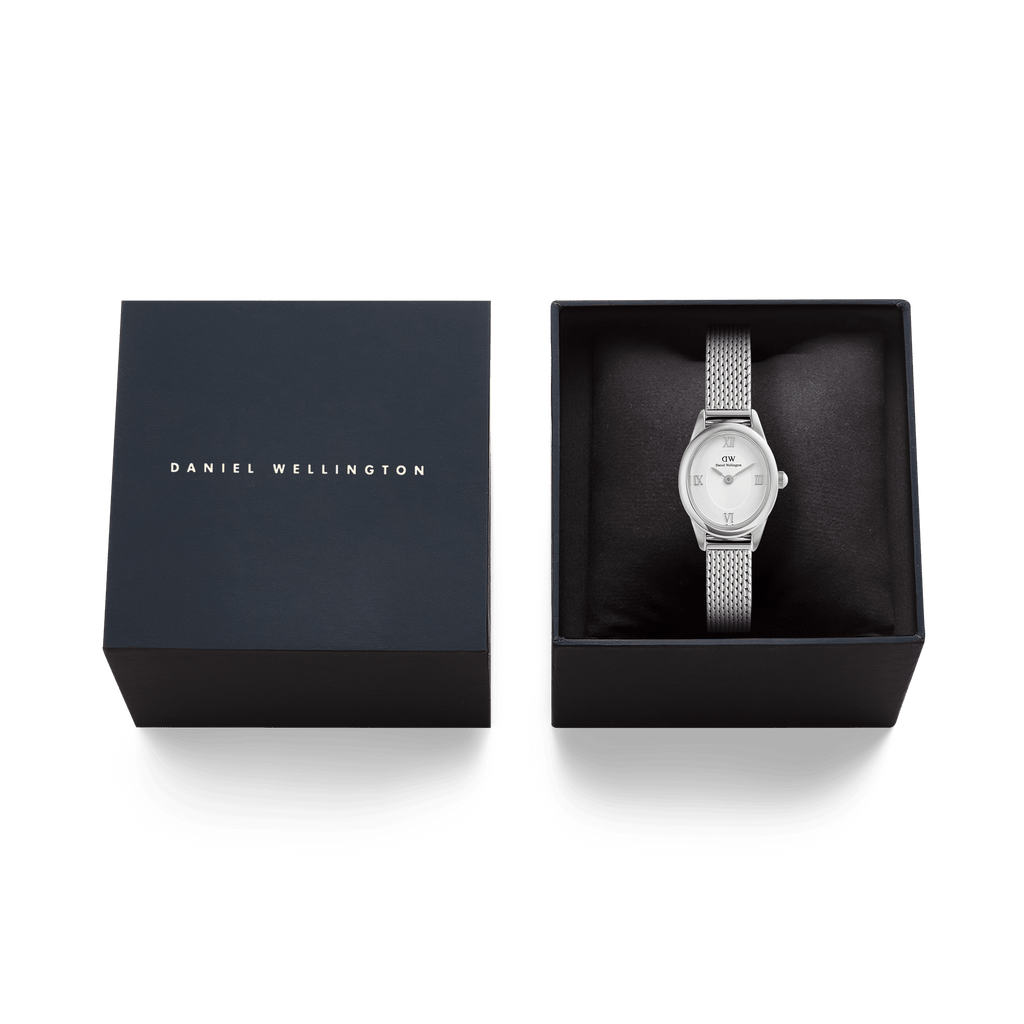 Ophelia Mini Mesh White Silver