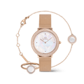 Crystalline Bezel & Audrey MOP Rose Gold Set