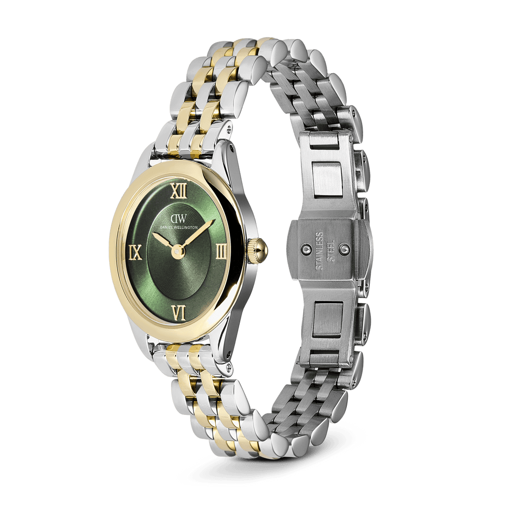 Ophelia Mini Beans Link Emerald Two Tone