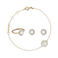 Audrey Mother Of Pearl Gold Set