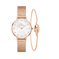 Petite Lumine Pressed Piano + Elan Unity Bracelet Rose Gold