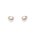 Pearl Stud Earrings Rose Gold