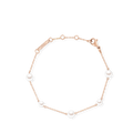 Pearl Step Bracelet Rose Gold