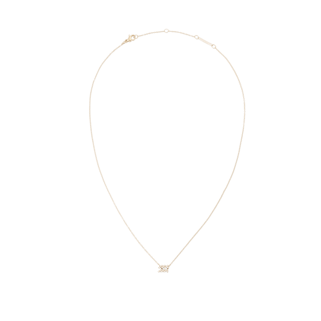 Crystal Zodiac Chain Necklace Gold