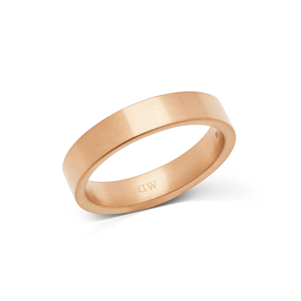 Line Ring Brushed Rose Gold 4.5mm