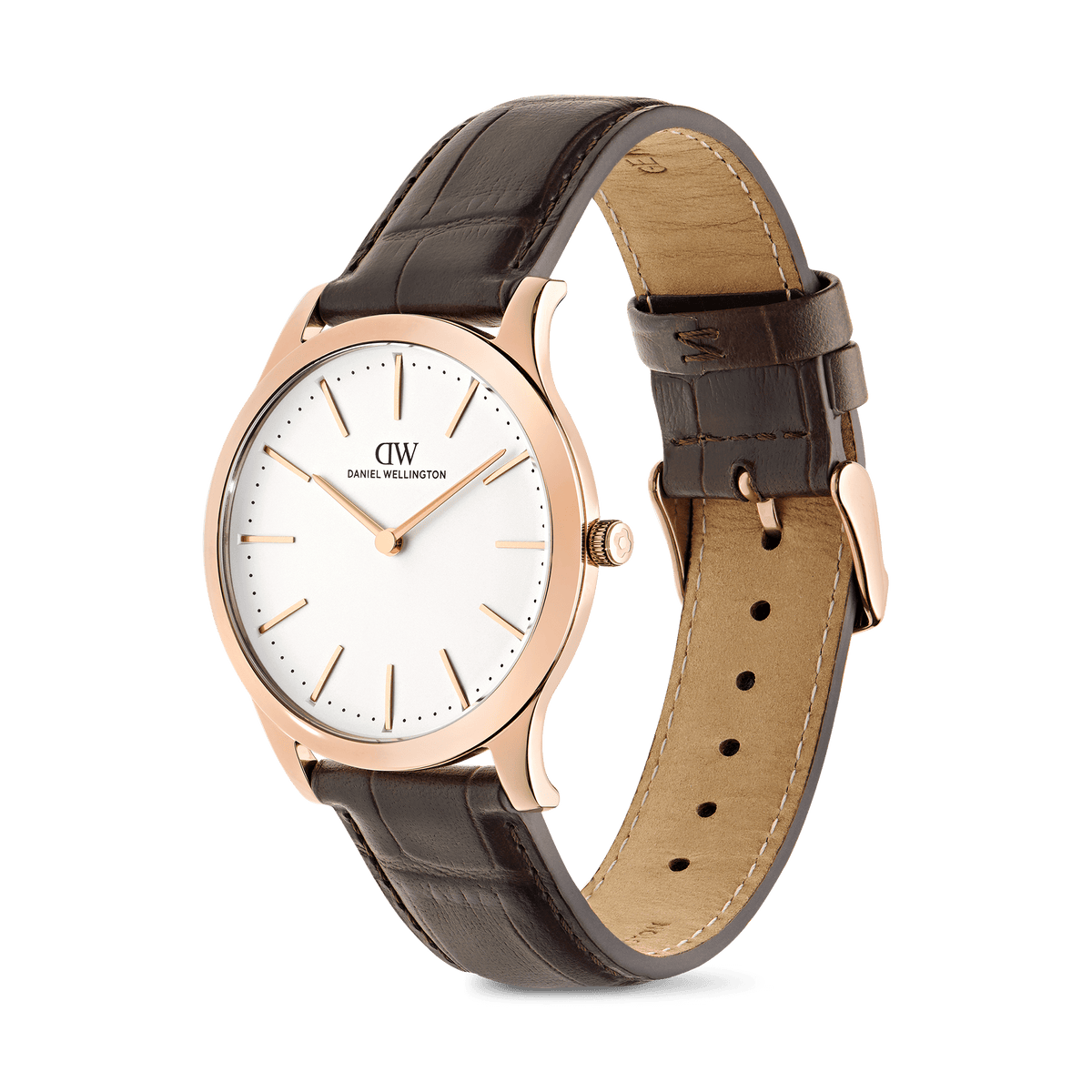 Pathfinder Brown-Croc Frost-White Rose Gold
