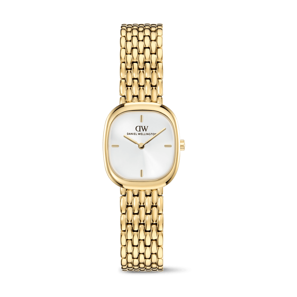 Corta White Grain-Link Gold
