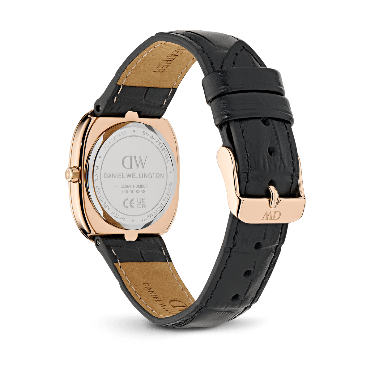 Cort Black Leather Black Rose Gold
