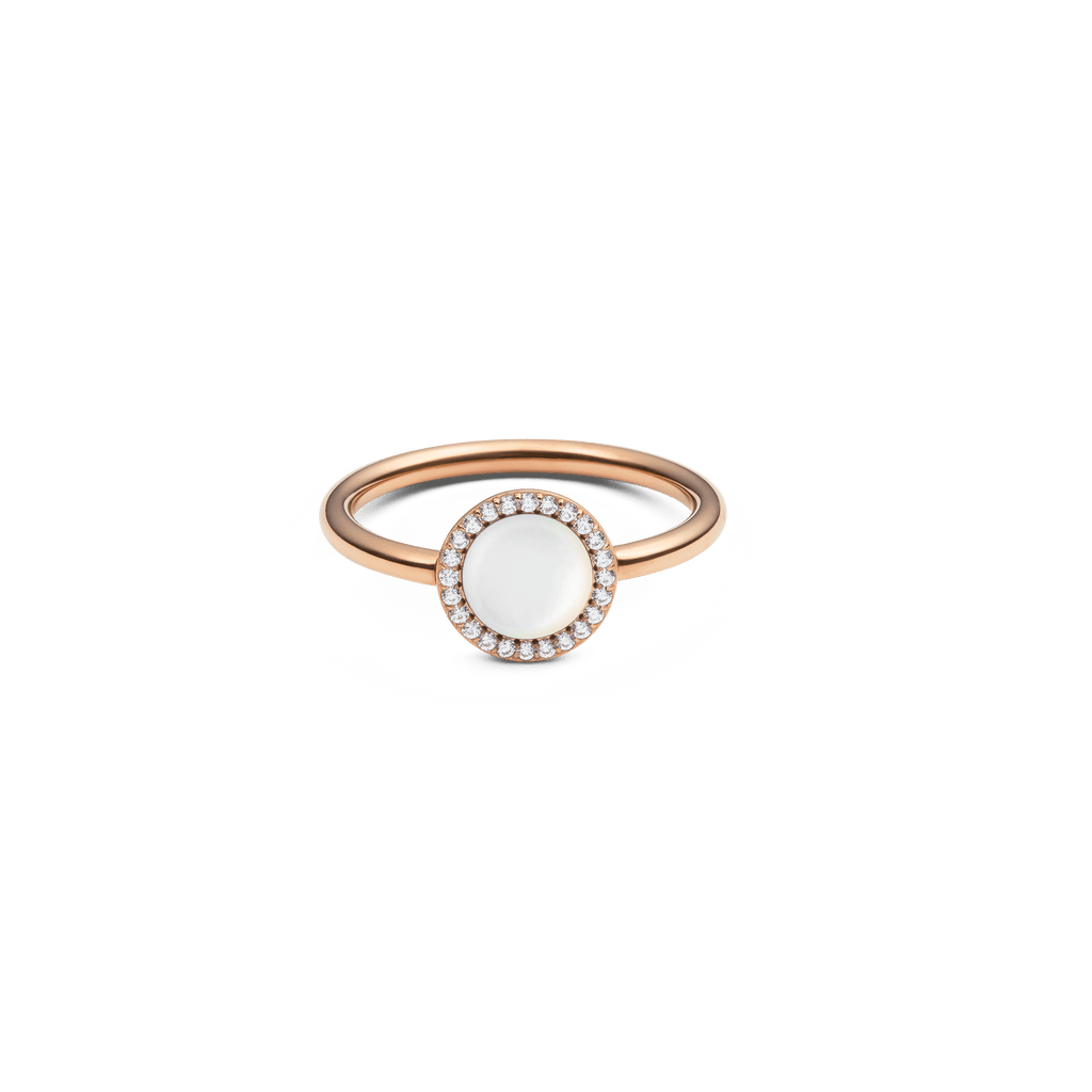 Audrey Ring  Mother of Pearl Rose Gold