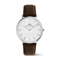 Classic Brown Canvas Silver