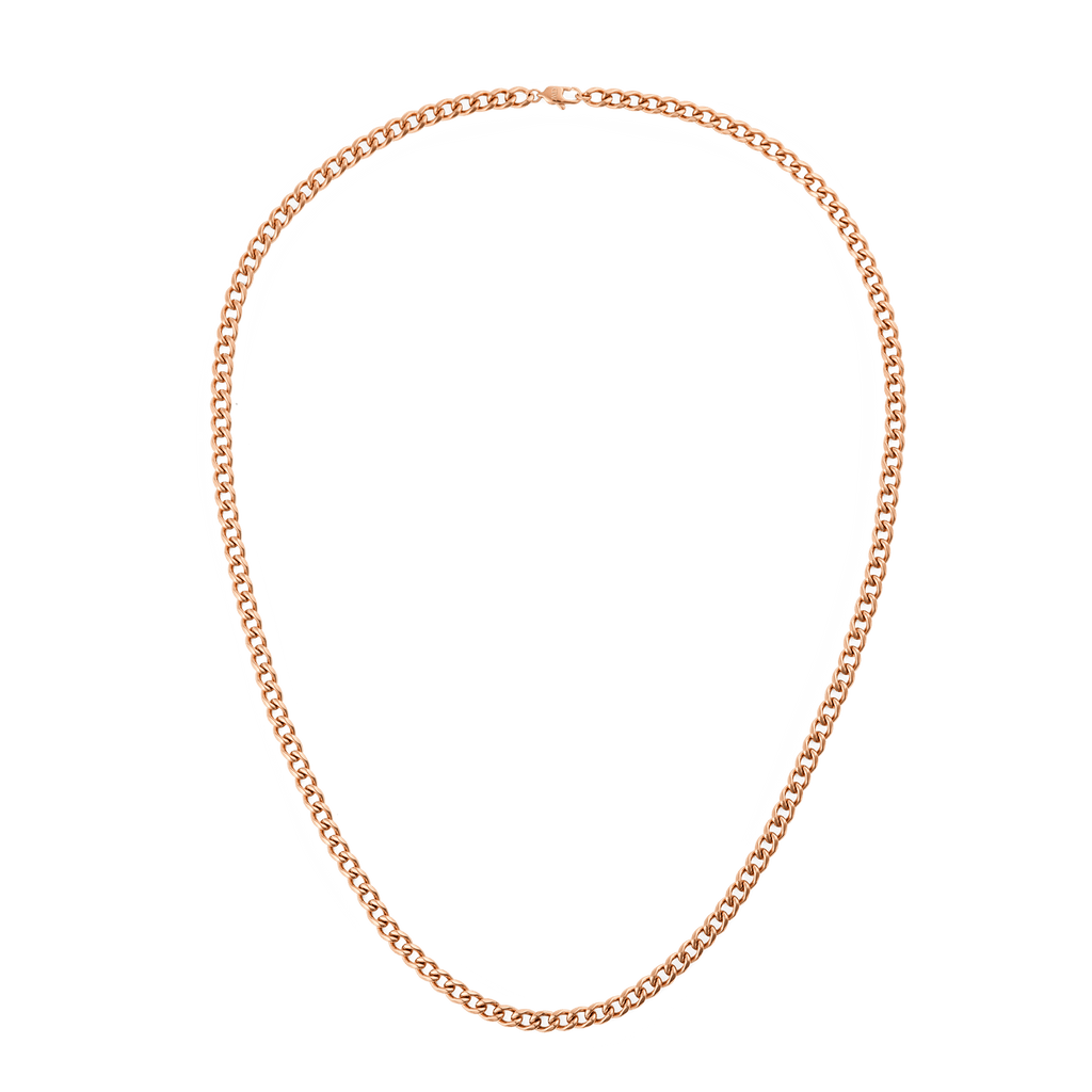 Ellipse 4mm Necklace Rose Gold