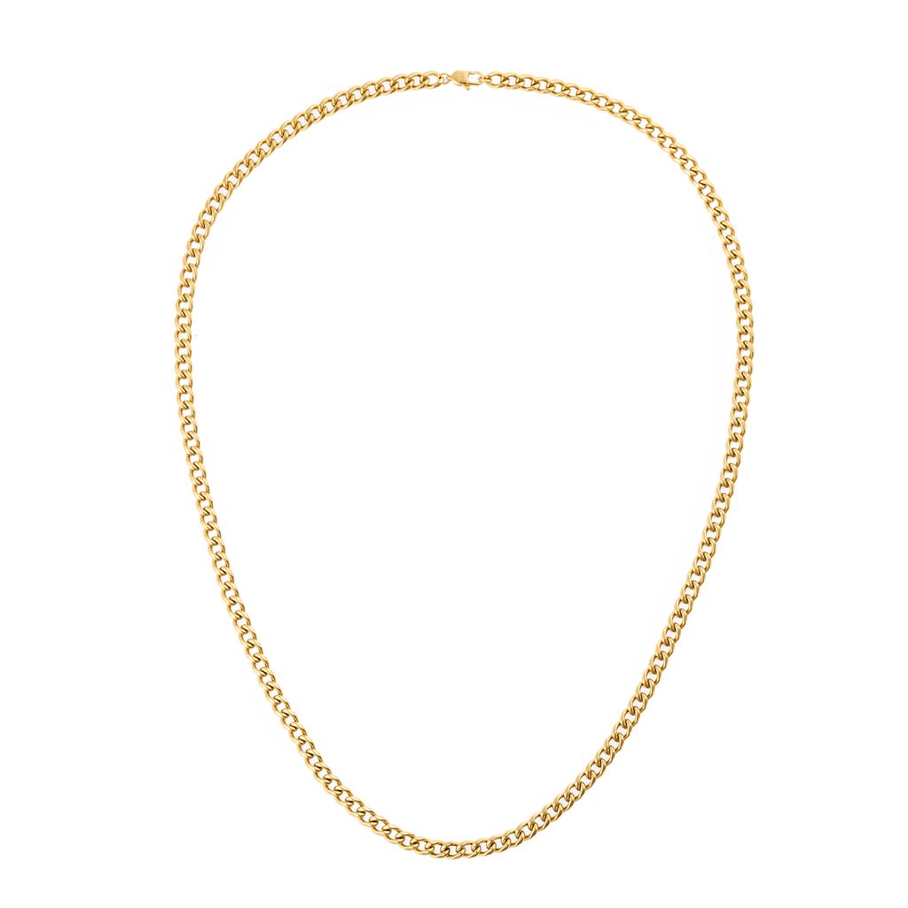 Ellipse 4mm Necklace Gold