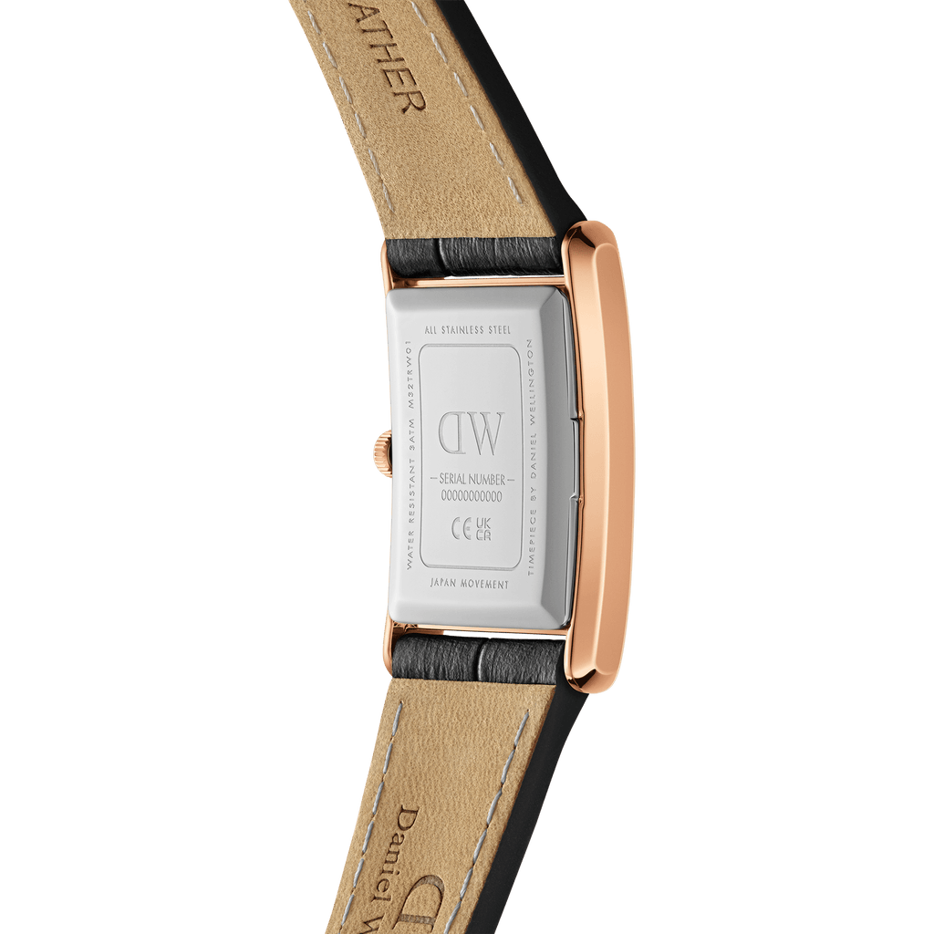 Bound Black Crocodile Rose Gold