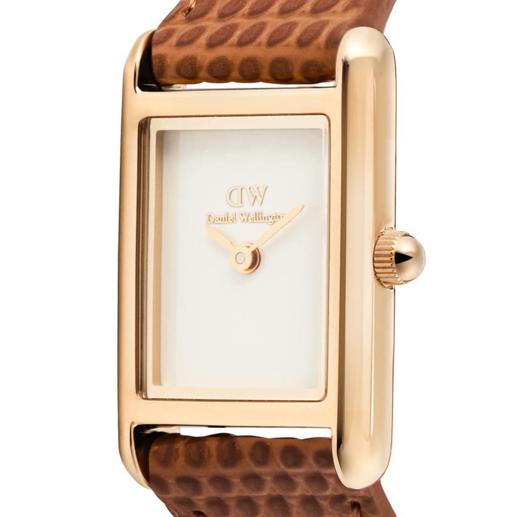 Bound Mini Light Brown Lizard Rose Gold