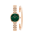 Elan Lumine Malachite & Classic Lumine Bracelet Rose Gold