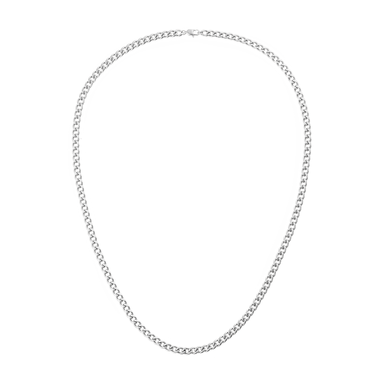 Ellipse 4mm Necklace Silver