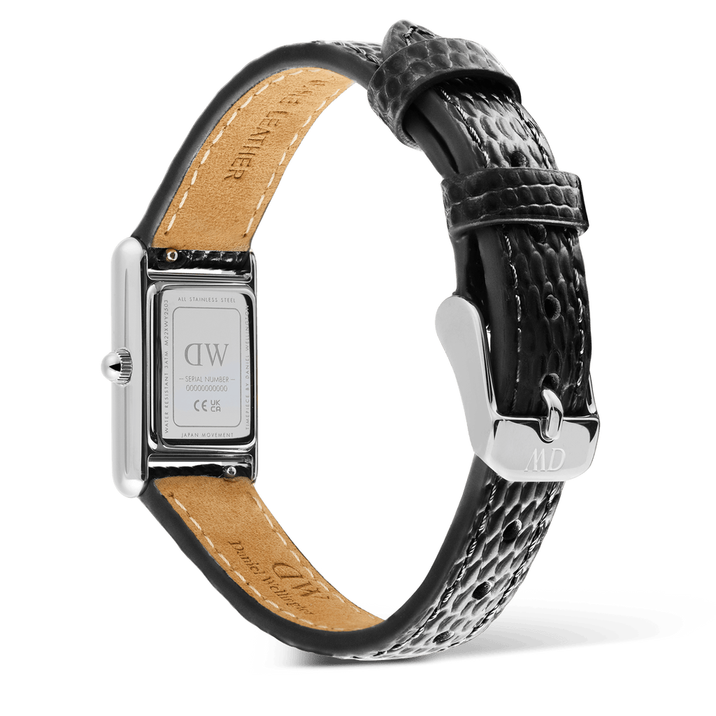 Bound Mini Black Lizard Silver