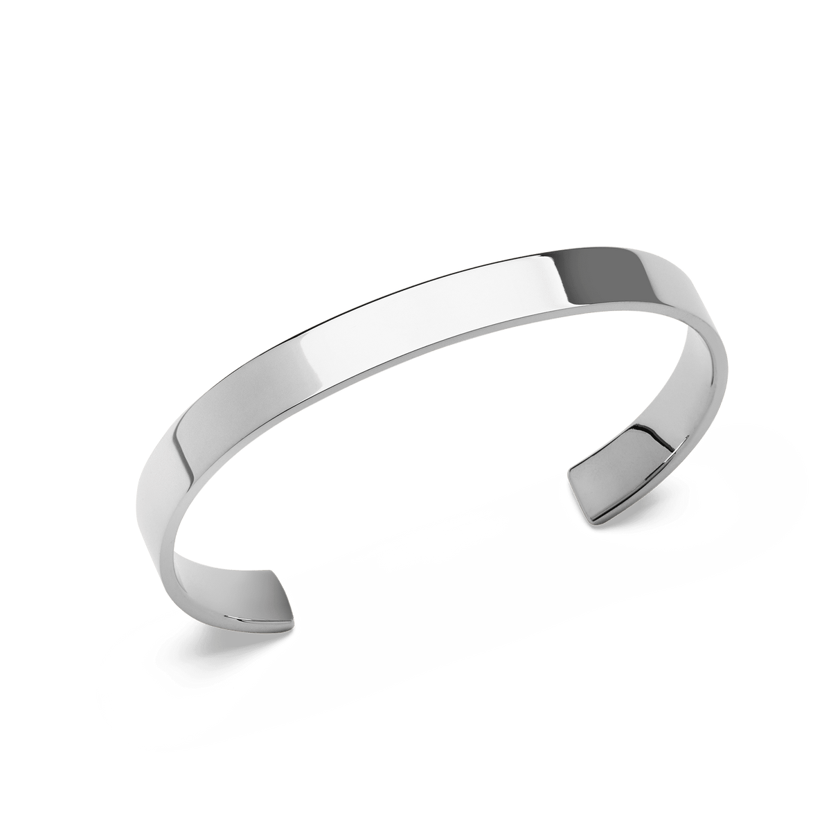Line Cuff Polished Silver