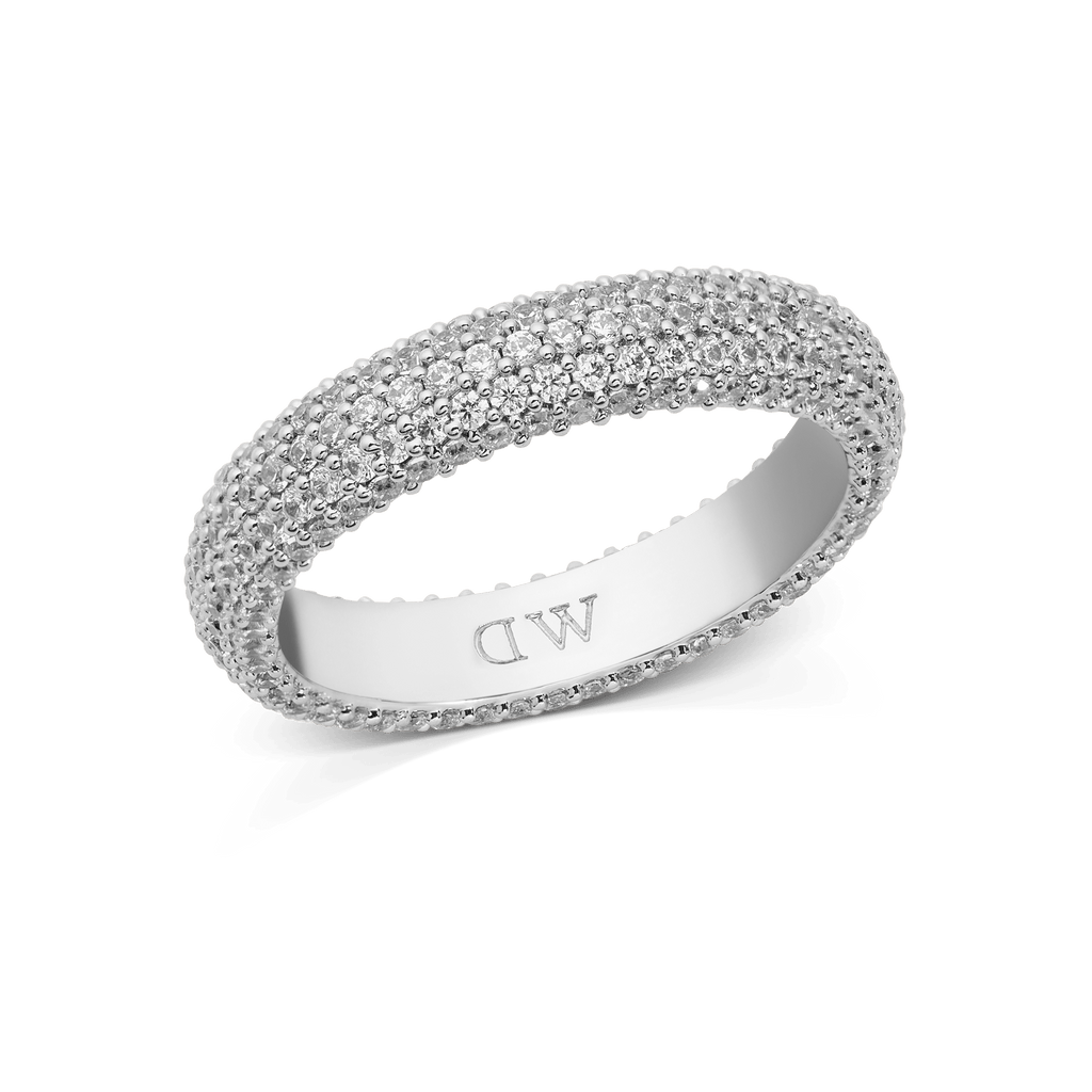 Pavé Ring Silver 5 mm